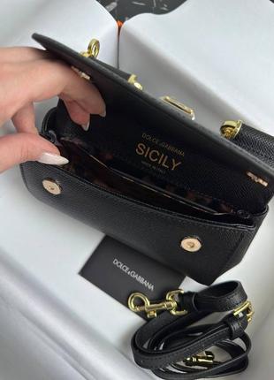 Сумка шкіряна в стилі dolce gabbana sicily 18 cm люкс5 фото