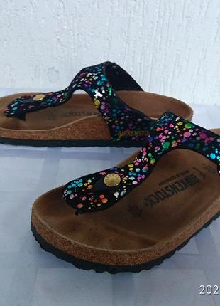 Ортопедичевкие кожанние шлепки birkenstock р.34