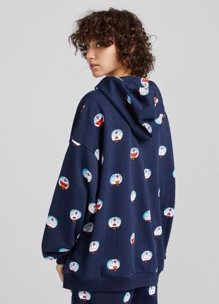 Худі оверсайз bershka doraemon xs/s/m унісекс6 фото