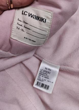 Куртка для девочки lc waikiki розовая с капюшоном размер 140 (9-10 лет)10 фото