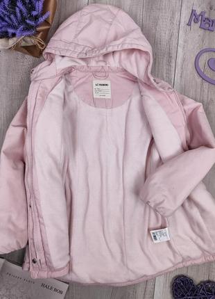 Куртка для девочки lc waikiki розовая с капюшоном размер 140 (9-10 лет)5 фото
