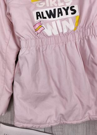 Куртка для девочки lc waikiki розовая с капюшоном размер 140 (9-10 лет)8 фото