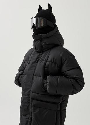 Куртка зимняя мужская удлиненная spawn до -25*с теплая пуховик мужской зимний парка длинная пальто зимнее3 фото