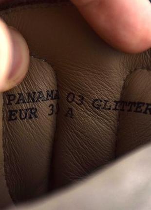 Panama jack 03 glitter ботинки женские кожаные замшевые. испания. оригинал. 39 р./25 см.8 фото