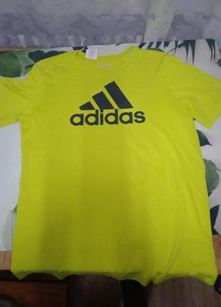 Футболка adidas желтого цвета1 фото