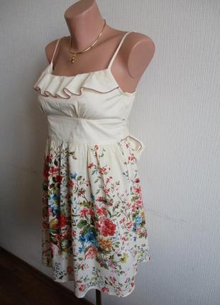Sale! бавовняна сукня в квітковий принт topshop3 фото