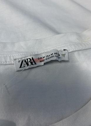 Футболка біла zara розмір м4 фото