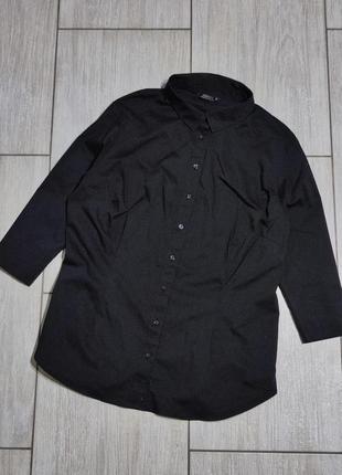 Рубашка классика черная сорочка чорна класика5 фото