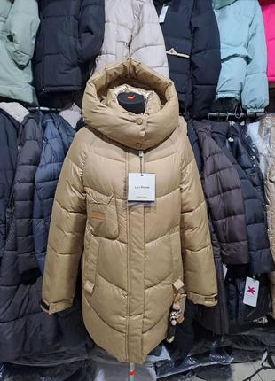 Lora duvetti оригінал зимова подовжена куртка пуховик пальто4 фото