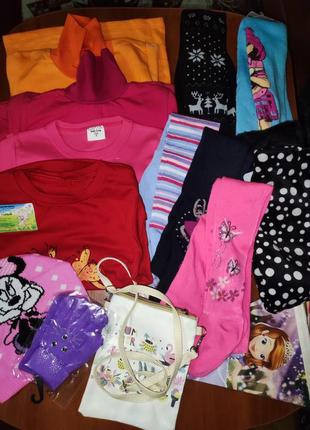 Пакет набор новой одежды для девочки 98/104см1 фото