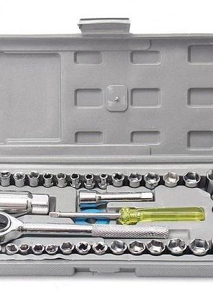 Набор инструментов из 40 предметов в кейсе для гаража и сто m-106 grey ani
