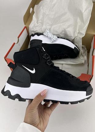 Ботинки nike city classic boot dq5601-001 black, оригинальные ботинки найк женские