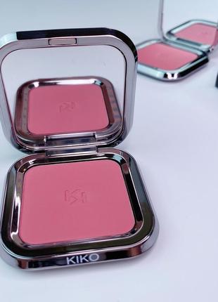 Румяна kiko milano unlimited blush 05. матовые румяна кико мело. базовые румяна