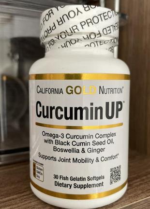 Curcuminup комплекс куркумин и омега 3, куркума, сша, 30 капсул1 фото