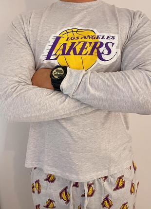 Чоловіча бавовняна піжама lakers оригінальний мерч нба nba