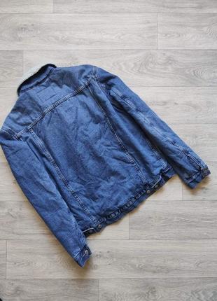 Мужская стильная джинсовая куртка lager157 sherpa trucker.2 фото