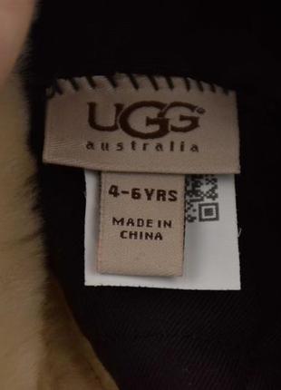 Ugg hat aviator shearling sheepskin шапка вушанка дитяч зима замша хутро овчина цигейка оригін4-6лет8 фото