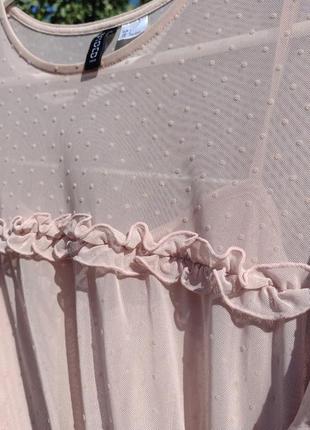 Нежное фатиновое платье с рюшами h&m6 фото