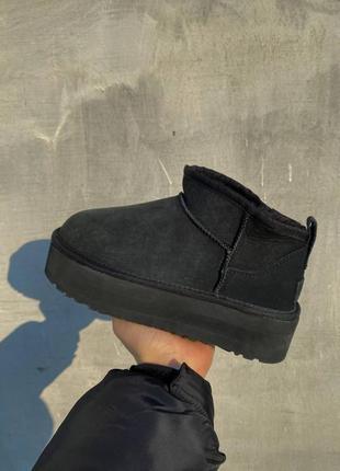 Женские угги Женские угги ugg mini bailey bow x lv black