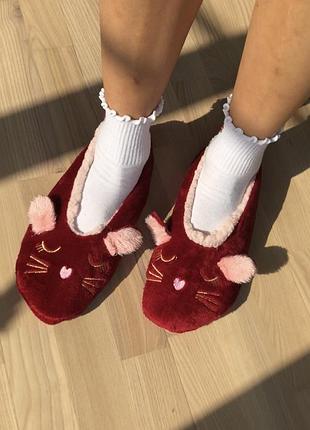 Капці котики тапки тапочки