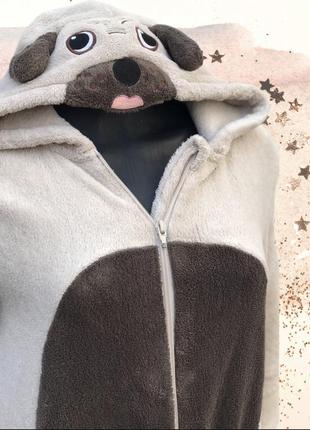 Домашня тепла піжама жіноча бульдог