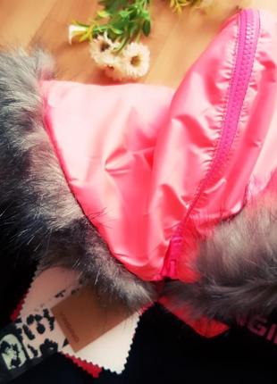 Куртка на девочку розовая, эврозима8 фото