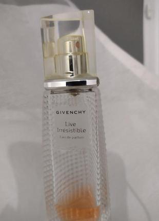 Givenchy live irresistible eau de parfum, оригинал, остаток во флаконе2 фото