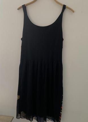Сукня desigual by karl lagerfeld оригінал міні дизайнерстка чорна розмір l л3 фото