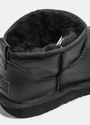 Мужские кожаные угги ugg classic ultra mini5 фото