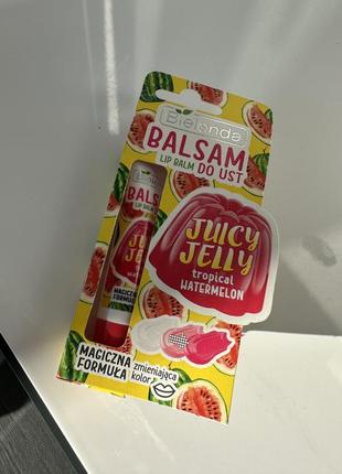 Бальзам для губ, меняющий цвет - тропический арбуз bielenda juicy jelly
