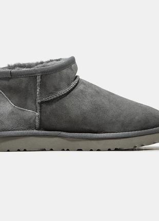 Жіночі замшеві уггі ugg classic ultra mini7 фото