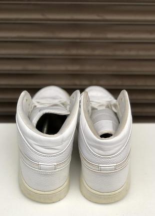 Air jordan 1 mid triple white 2.0 45р 29см кросівки оригінал 4