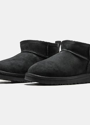 Женские замшевые угги ugg classic ultra mini