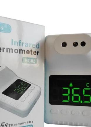 Стаціонарний безконтактний термометр hi8us hg 02 із голосовими повідомленнями4 фото