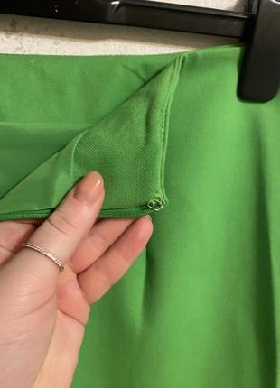Мини юбка новая зеленая салатовая6 фото
