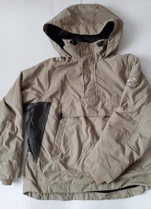 Стильная куртка брендовая песочного цвета рост 140 см мальчик2 фото