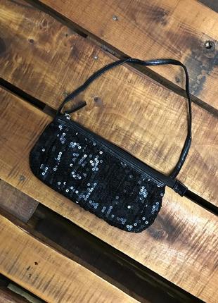Женская сумочка с пайетками george (джордж идеал оригинал черная)1 фото