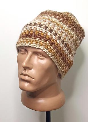 Модна міксова шапка "сахара", стильне забарвлення для чоловіків, жінок та поростків від prigriz5 фото