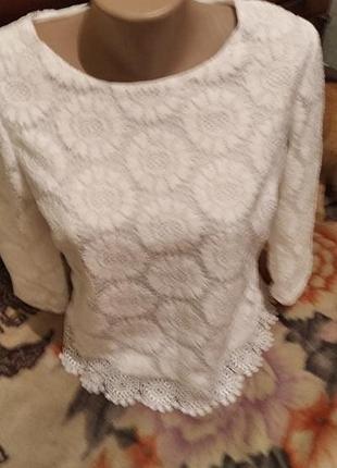 Кофта блуза женская белая...