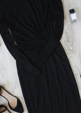 Чёрное платье с узлом ahlens2 фото
