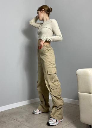 Карго брюки брюки женские хипстер хлопковые5 фото