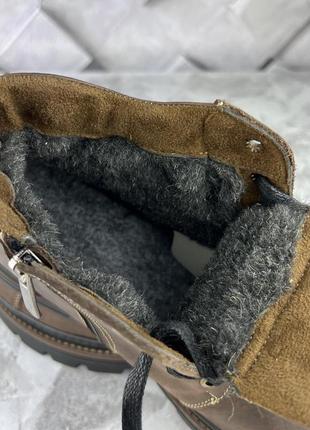 Ботинки мужские зимние коричневые4 фото