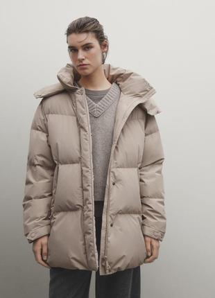 Пуховик пуфер куртка massimo dutti 6711/8102 фото