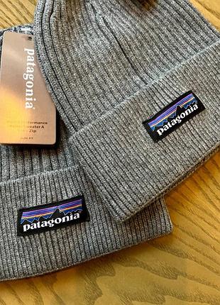 Шапка patagonia серая мужская / женская