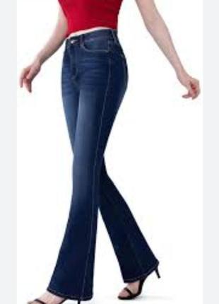 Женские джинсы стрейчевые клёш, состояние прекрасное