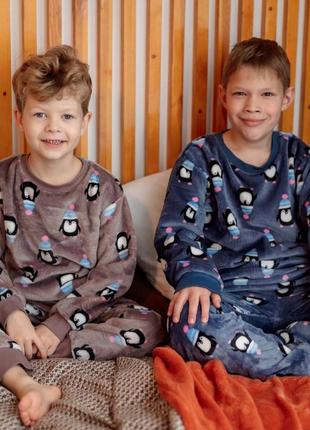 Махрові піжами для хлопчиків на зріст: від 80 до 140см8 фото