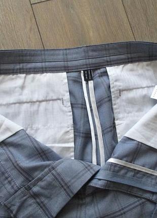 Topman (34/l) укороченные зауженные брюки в клетку6 фото