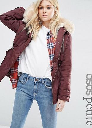 Демісезонна парку asos petite 8 розмір