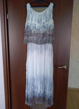 Итальянское шелковое платье сарафан