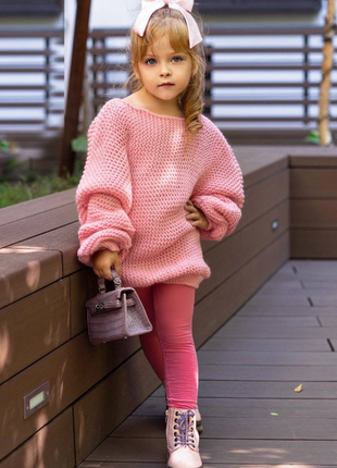 Детский свитер оверсайз 3 цвета ho-3988ми5 фото
